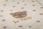 Babydecke be Happy Fussenegger + Name