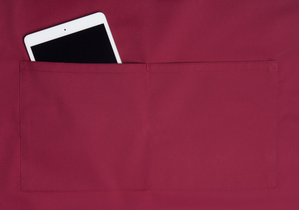 Übergrößen Latzschürze Basic mit Schnalle und Tasche