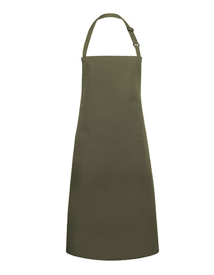 Übergrößen Latzschürze Basic mit Schnalle und Tasche