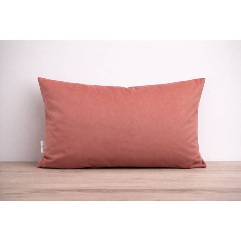 Kissen Lisa Samtoptik rose + Wunschtext