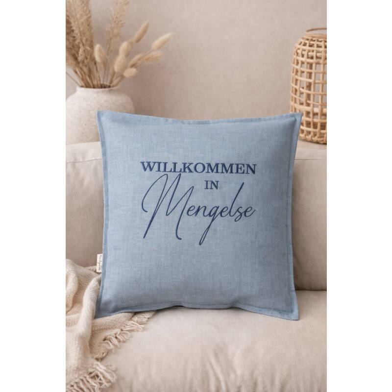Kissen "Willkommen in ..."